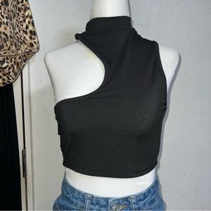 Rib-knit Crop Top